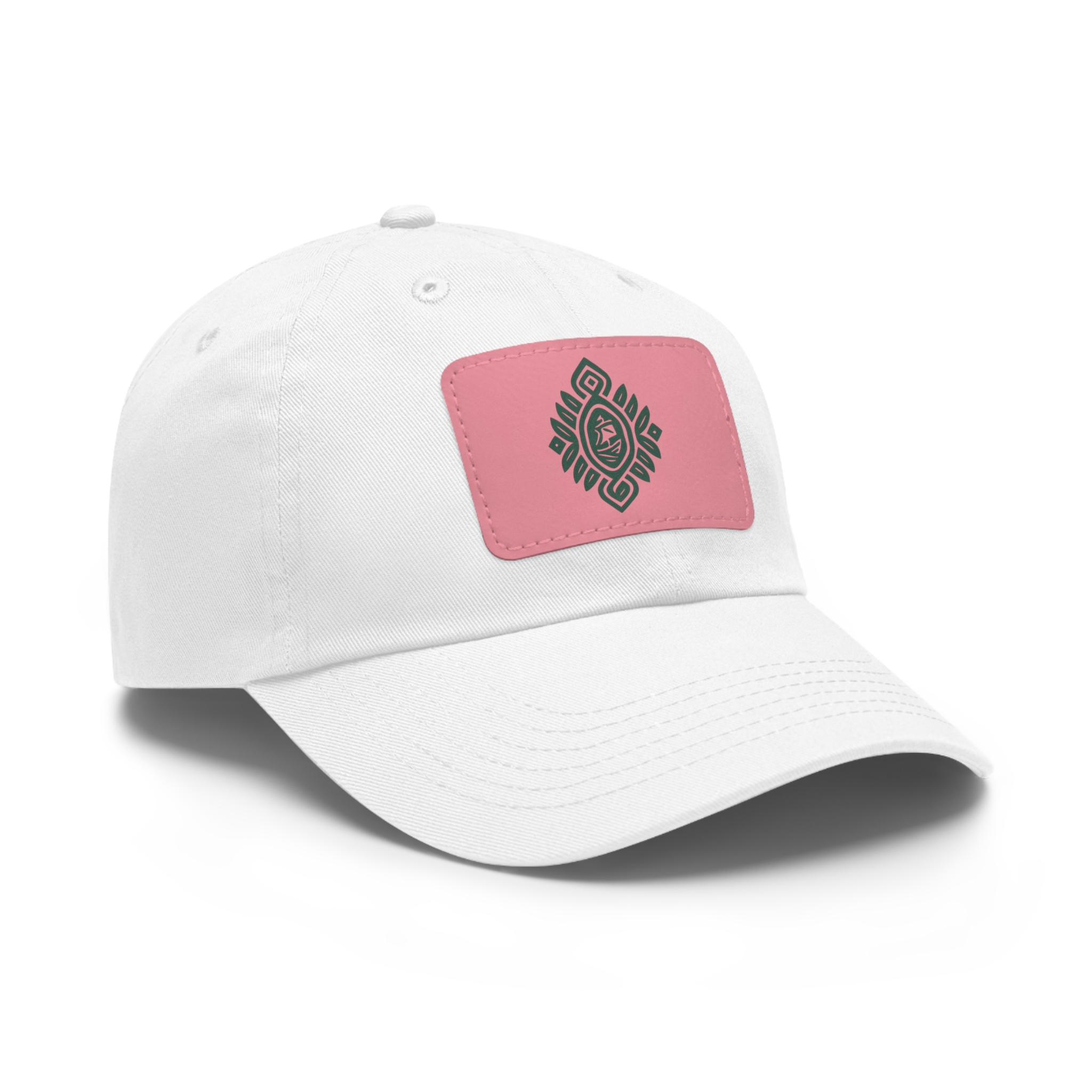 Hat with Leather Patch (Rectangle)