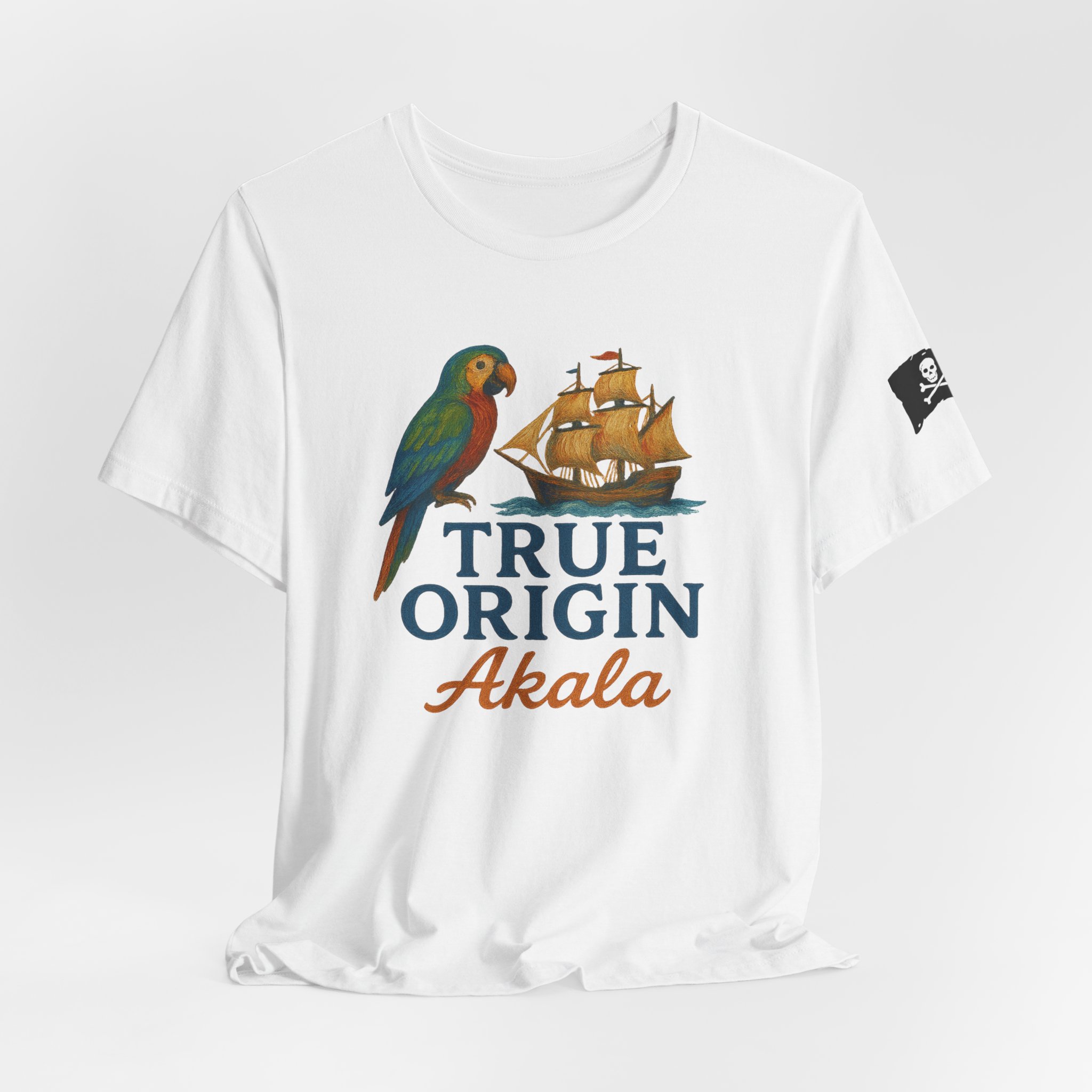 T-Shirt with Nautical Design, True Origin Akala Tee, Unisex Short Sleeve Tee, Summer Apparel, Gift f